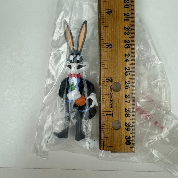 Sealed Vtg 1988 Bugs Bunny Magician Applause Figurine Cake Topper Plastic Rubber - Picture 12 of 12
